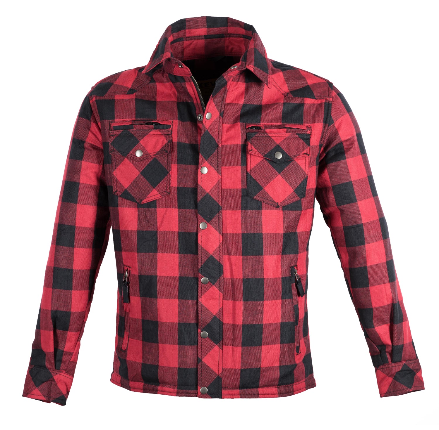 Kevlar-Lined Armoured Shirt (RED/BLACK)